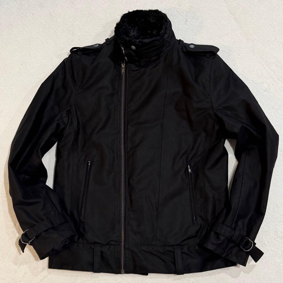 ジャケット・アウター Y2K japanese label fur & neck belted jac