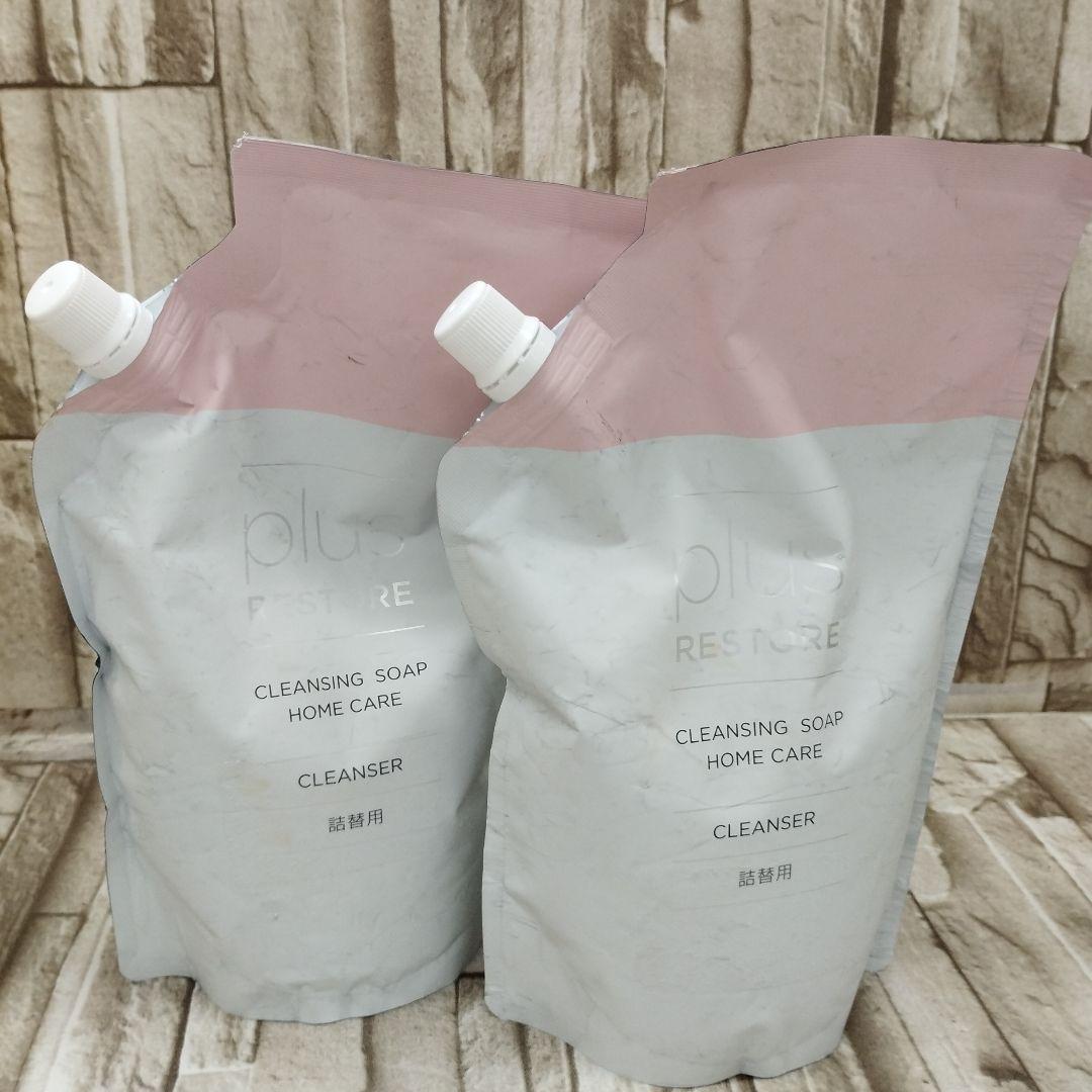 7/0617x7 プラスリストア クレンジングソープ泡 詰替用 500mL 2袋