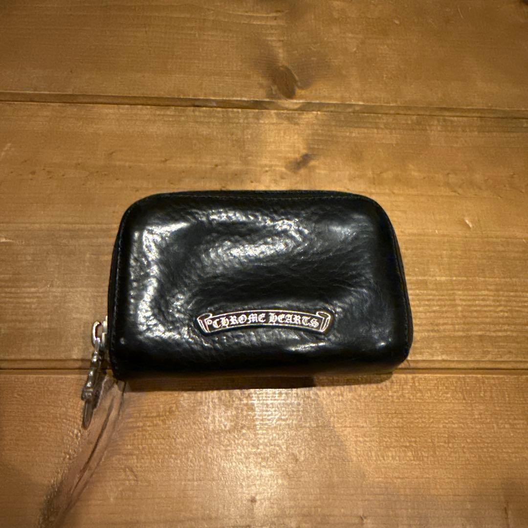 美品　Chrome Hearts 黒 レザー 小銭入れ　カード