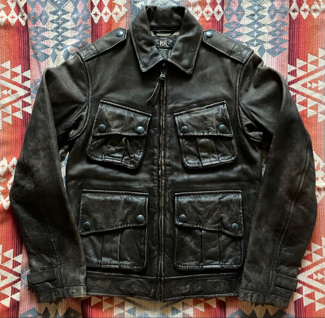 【傑作】RRL ダブルアールエル レザー ジャケット XSポロ ラルフローレン