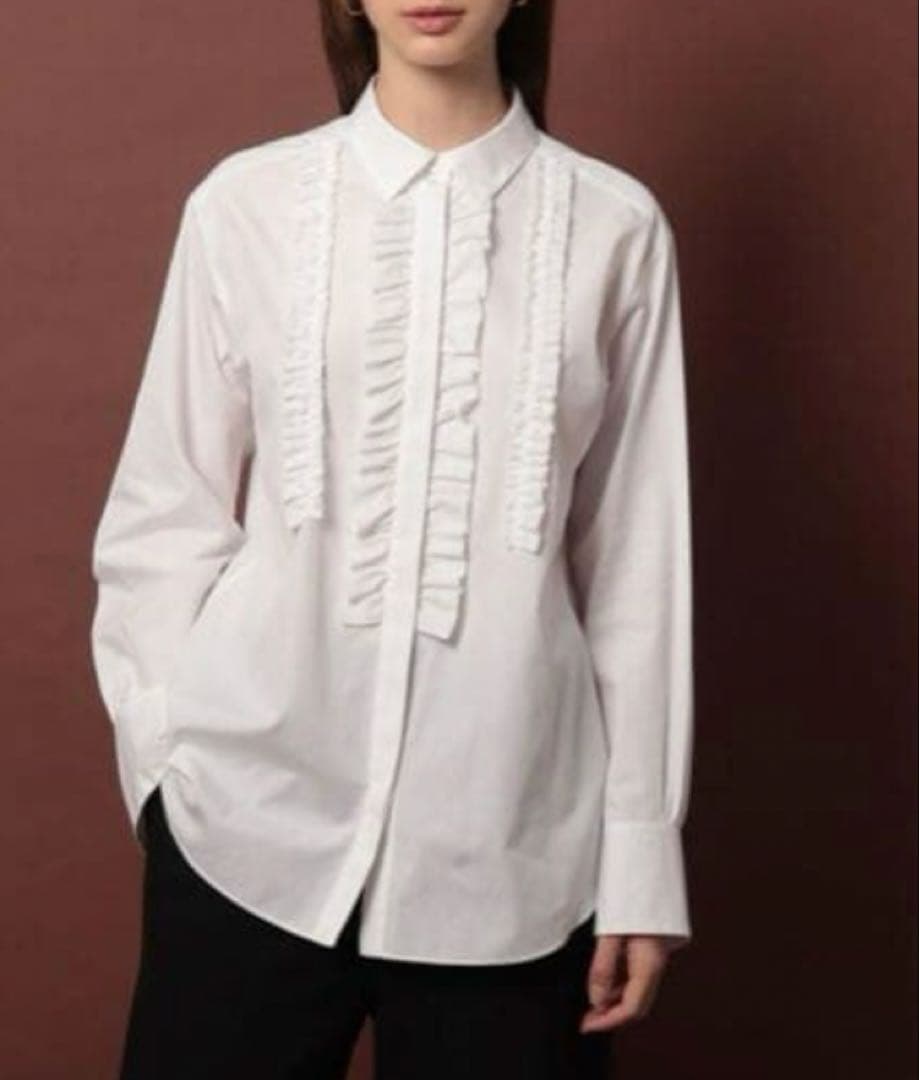 ドレステリア　フリルブザムシャツ38 未使用品DRAWER好き必見