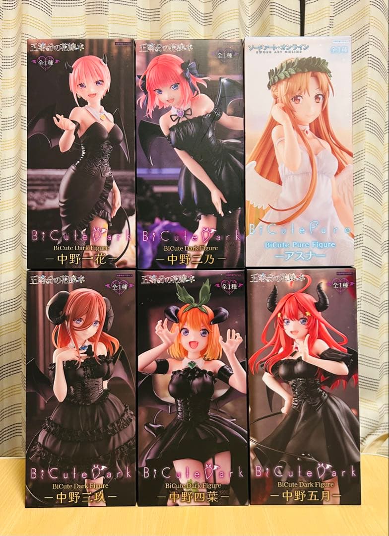 【未開封品】　五等分の花嫁　BiCuteDarkFigure　6点セット