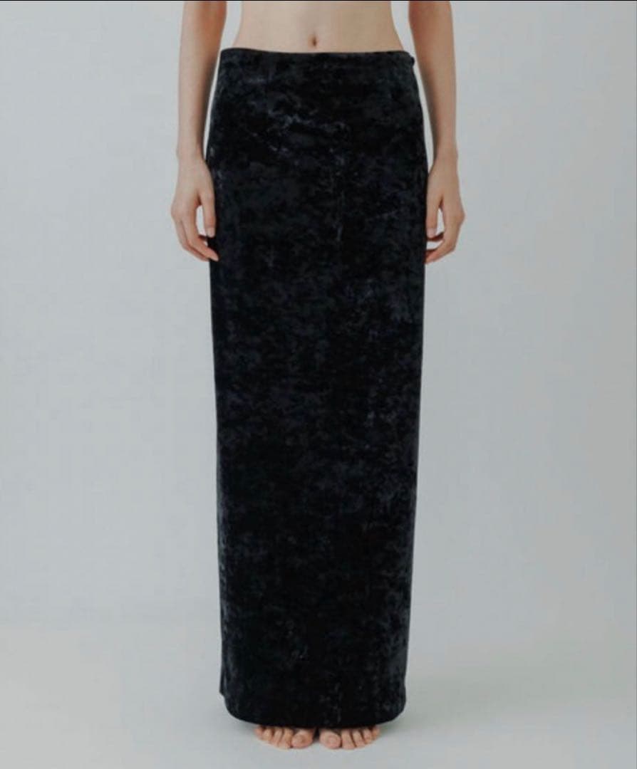 スカート yo BIOTOP Velor long tight skirt