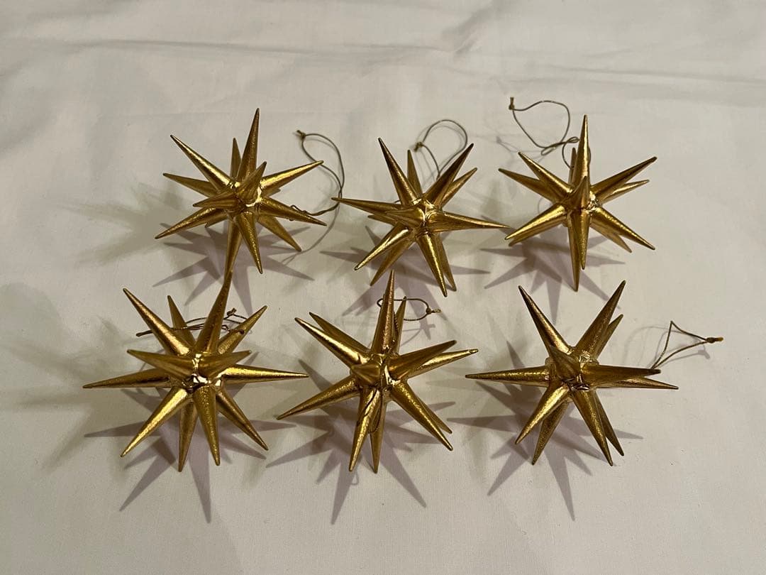 ベツレヘムの星 アルビン 小6個（ドイツAlbin Preissler） 金
