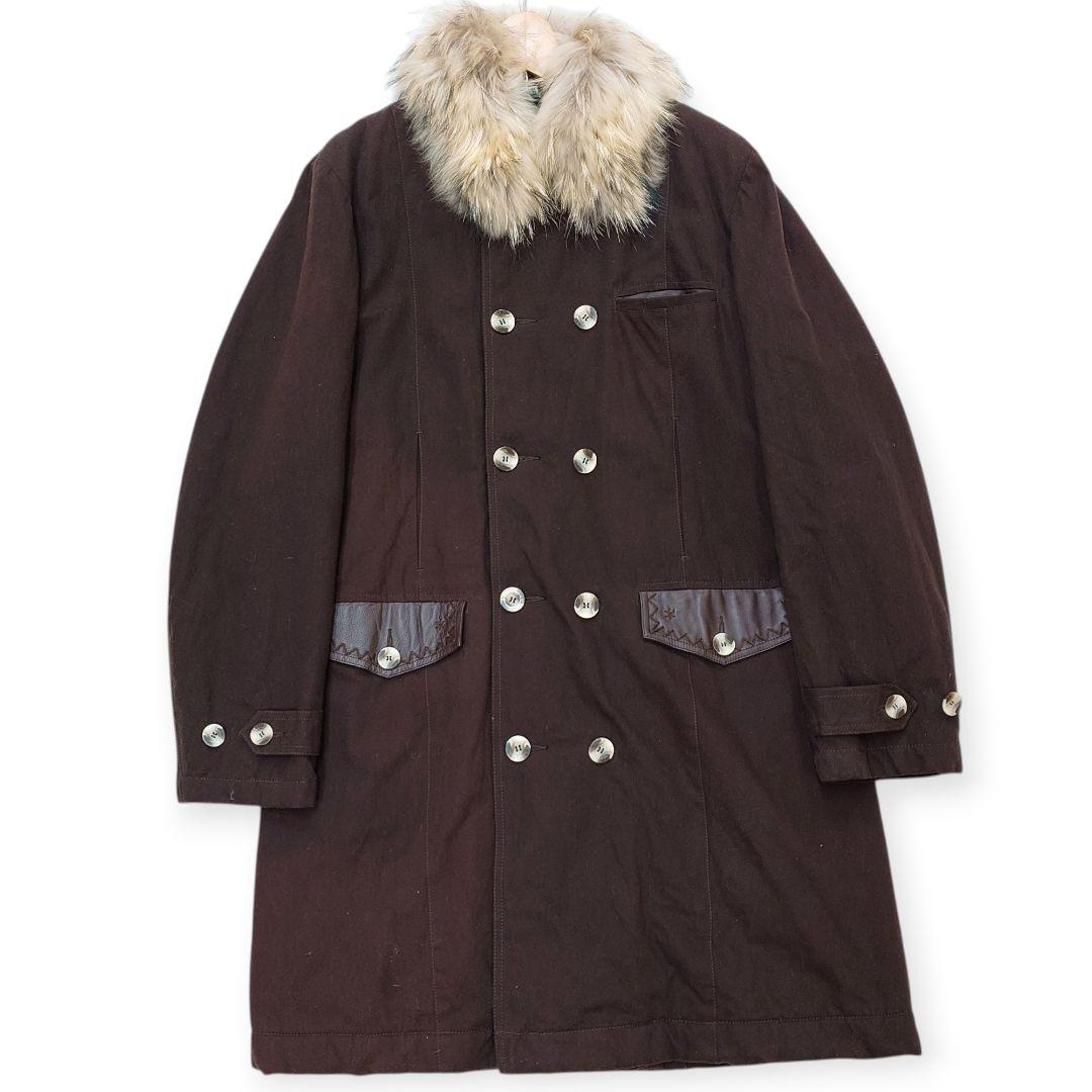 00s【Archive】クラス ロベルトカヴァリ 2way ロングコート XL