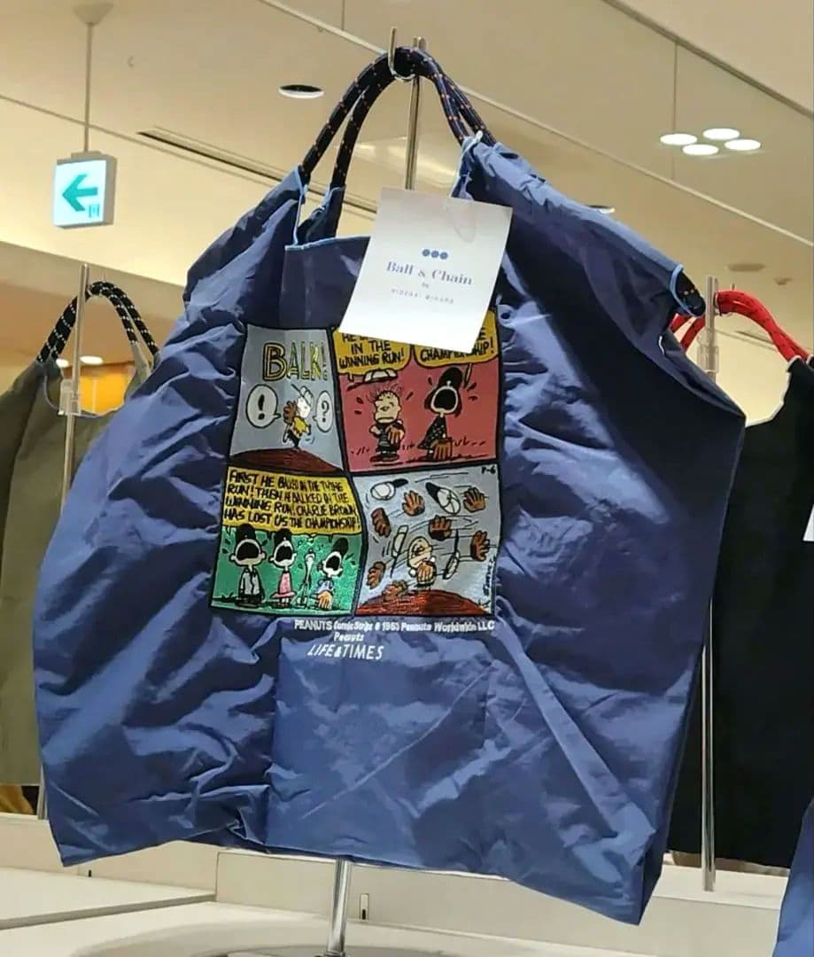 Ball&Chain ×スヌーピー エコバッグ 西宮阪急限定 Lサイズ 新品