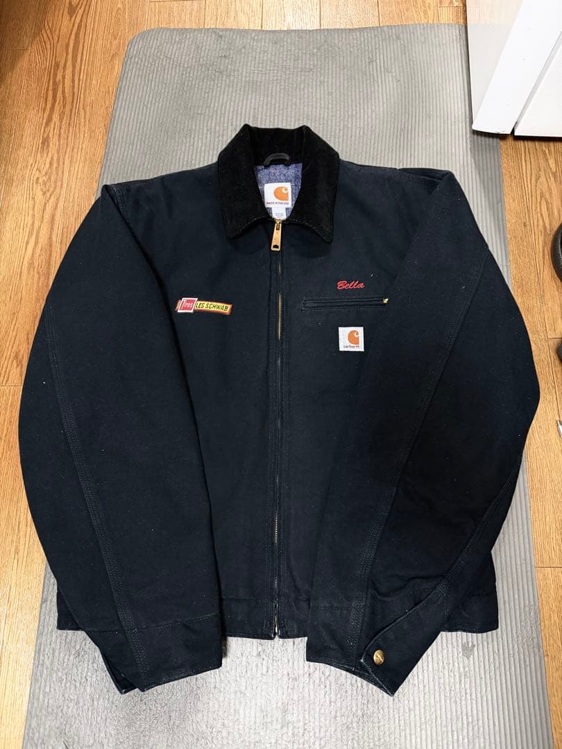 Carhartt デトロイトジャケット　USA製　M ブラック　J001-BLK