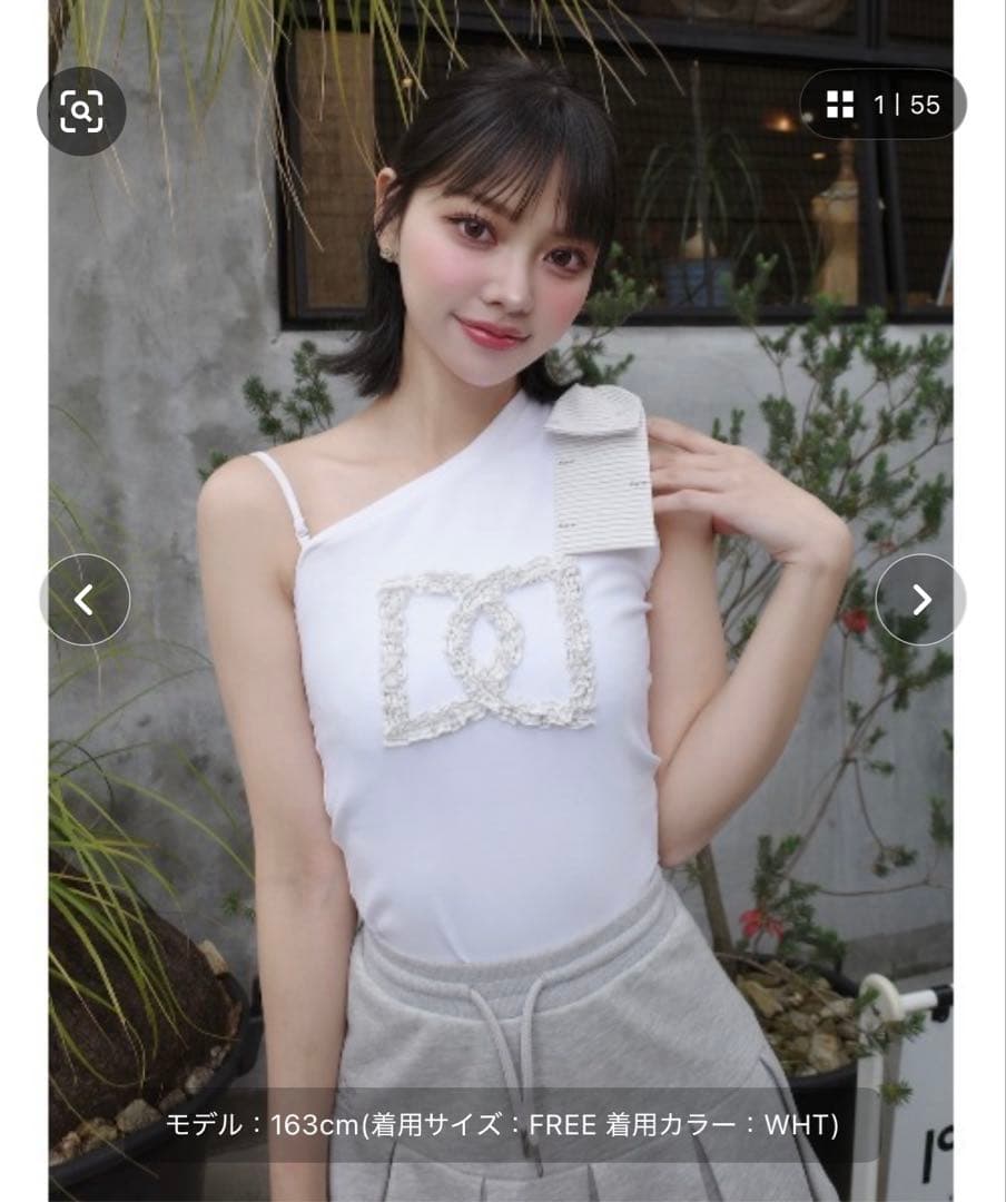 ダーリッチ ビックリボンワンショルトップス Darich（ダーリッチ） ビッグリボンワンショルトップス レディース