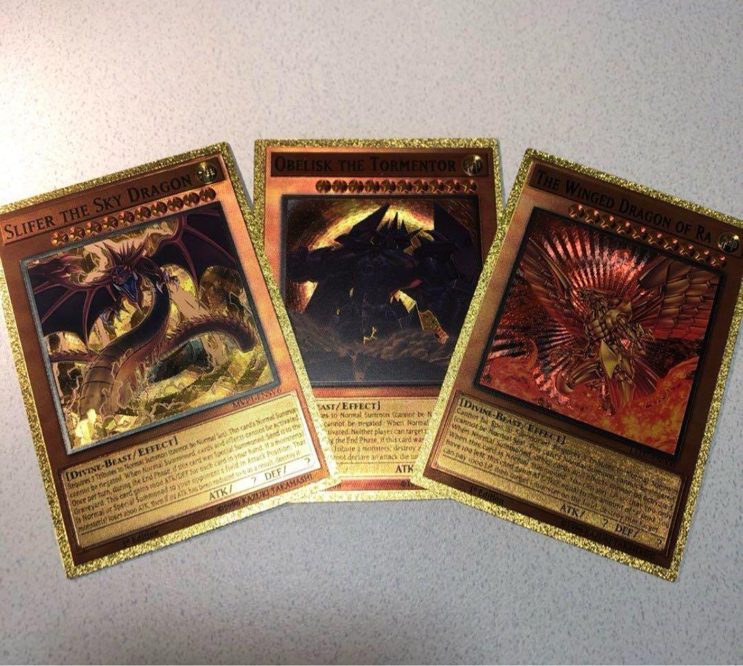 遊戯王 オベゴル オベリスクゴールド スリーブ ゴールド 80枚セット