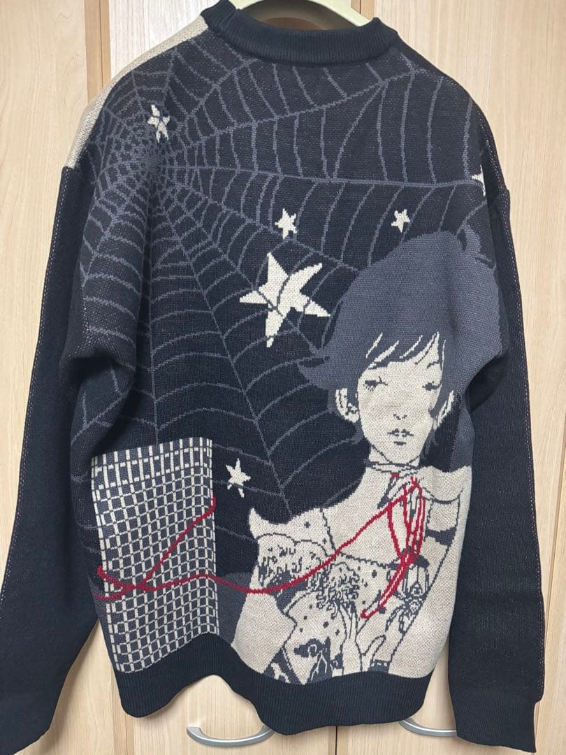 グラニフ 中村佑介 ニット Lサイズ Re:繋がる ウォッシャブルジャ