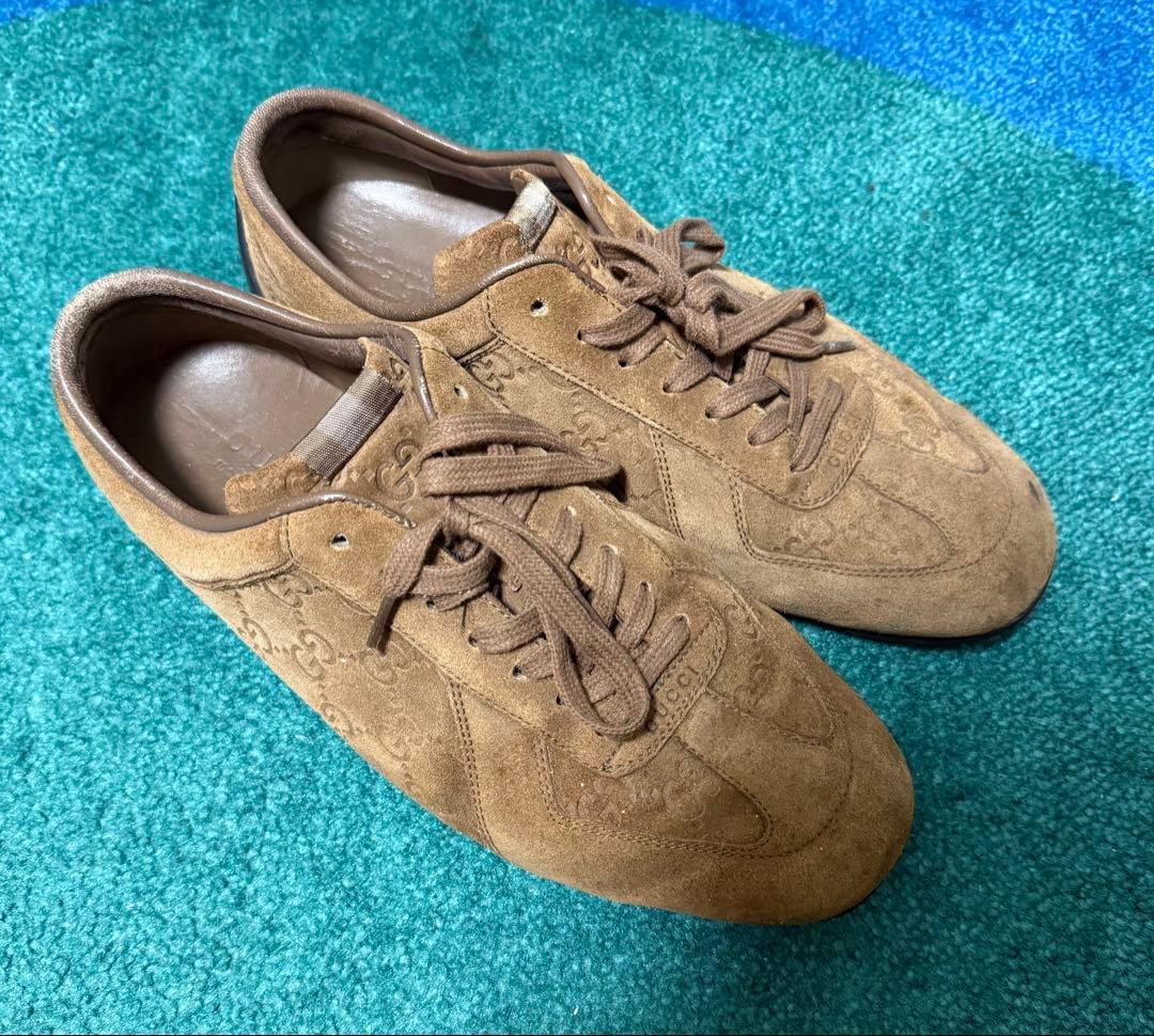 gucci スエード スニーカー