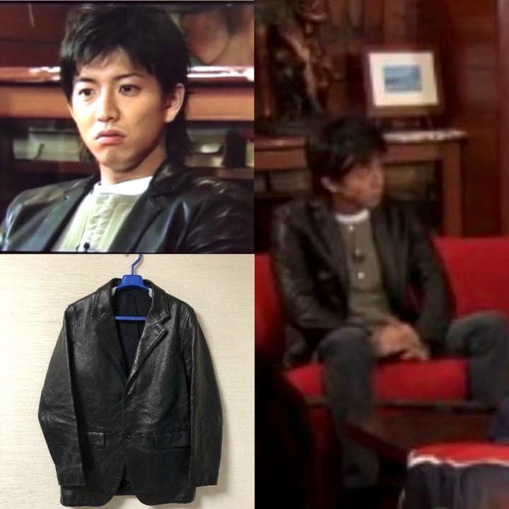 キムタク着 ジェネラルリサーチ レザー ジャケット テーラード