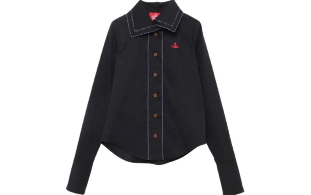 Vivienne Westwood ブラック 長袖シャツ 美品✨ Vivienne Westwood 長袖シャツ オーブ刺繍 ブラック - メルカリ