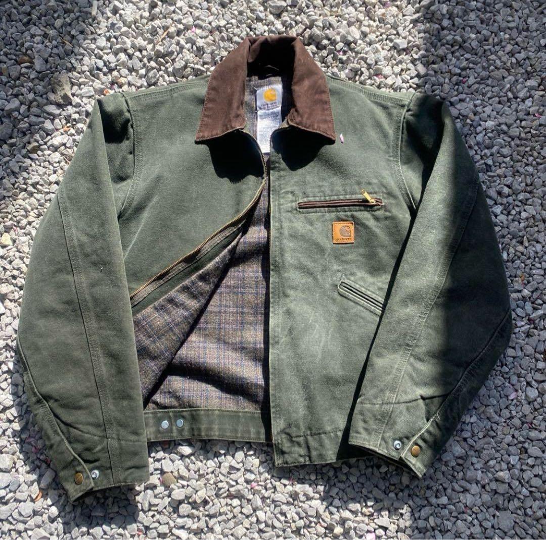 USA 製 carhartt カーハート デトロイトジャケット J97 MOS - メルカリ