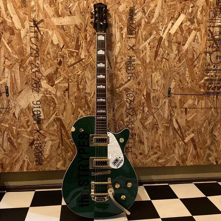 エレキギター グレッチ レスポール ビグスビー キャデラックグリーン