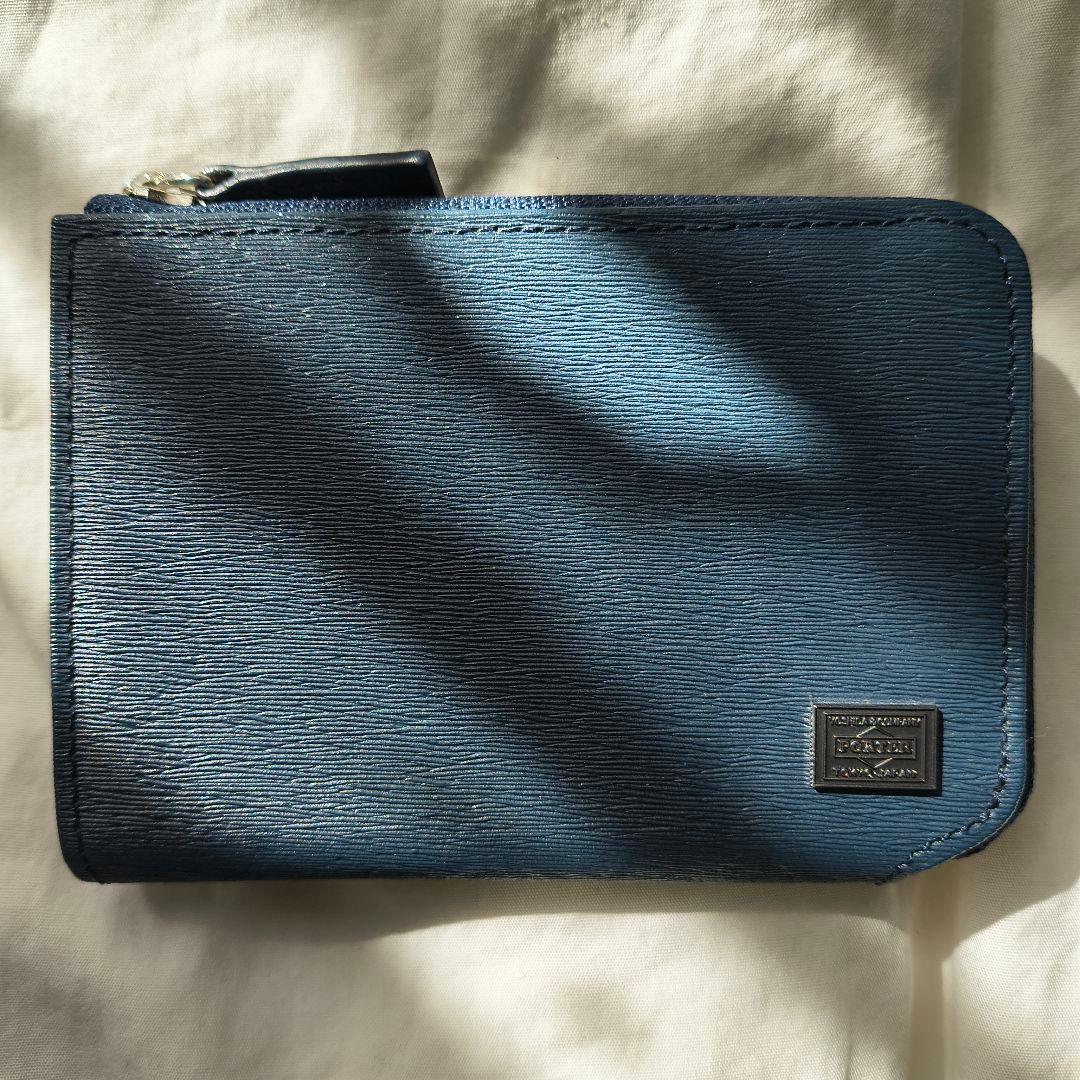 【未使用】上質レザーが映える、大人のネイビーPORTER カレント ケース