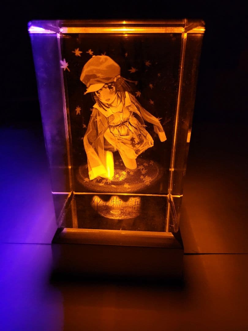 ☆超レア☆『化物語』限定グッズ　千石撫子　3Dクリスタル（なでこ.ver）