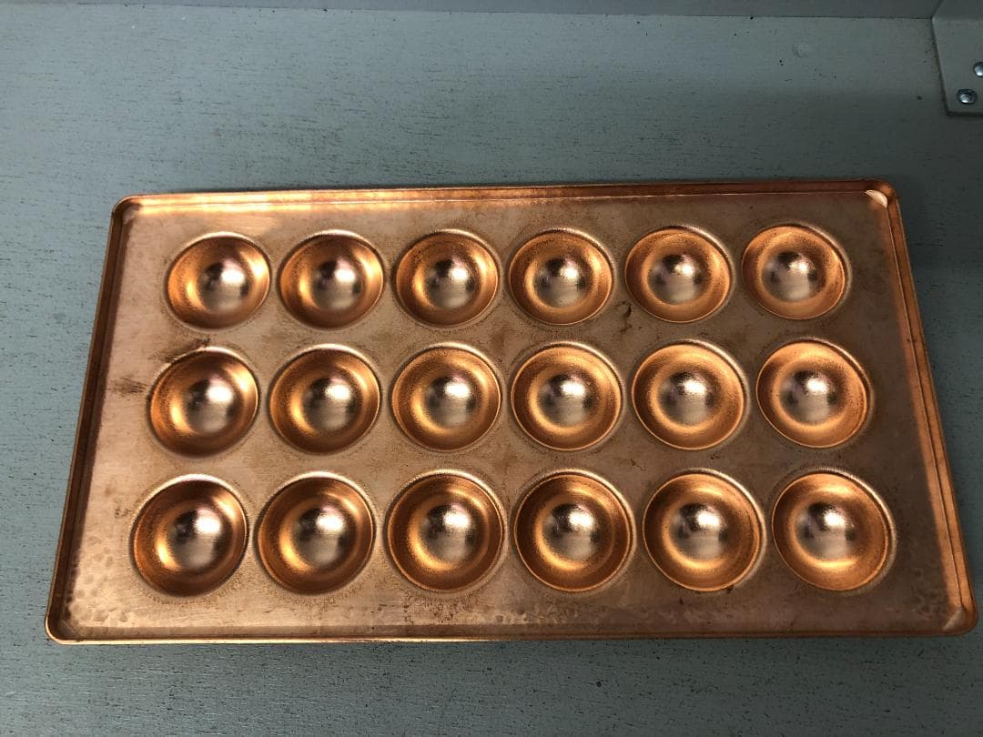 銅製　たこ焼　明石焼　天板　銅板　18穴　明石焼き