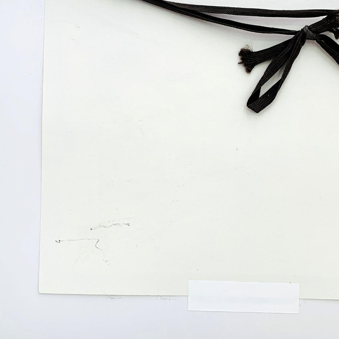 真作保証 長嶋玄文『モンマルトル』水彩・ペン画 直筆サイン入 R8SD19