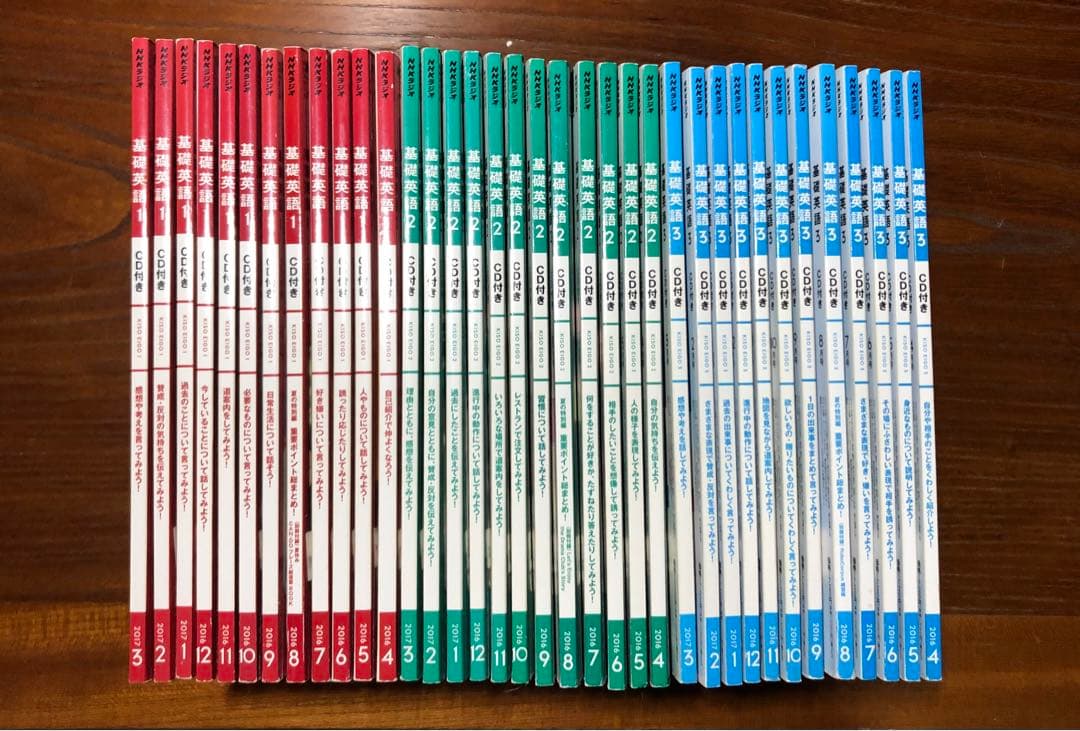 2016年〜2017年NHK基礎英語1.2.3CD付き+ワークブック総集編