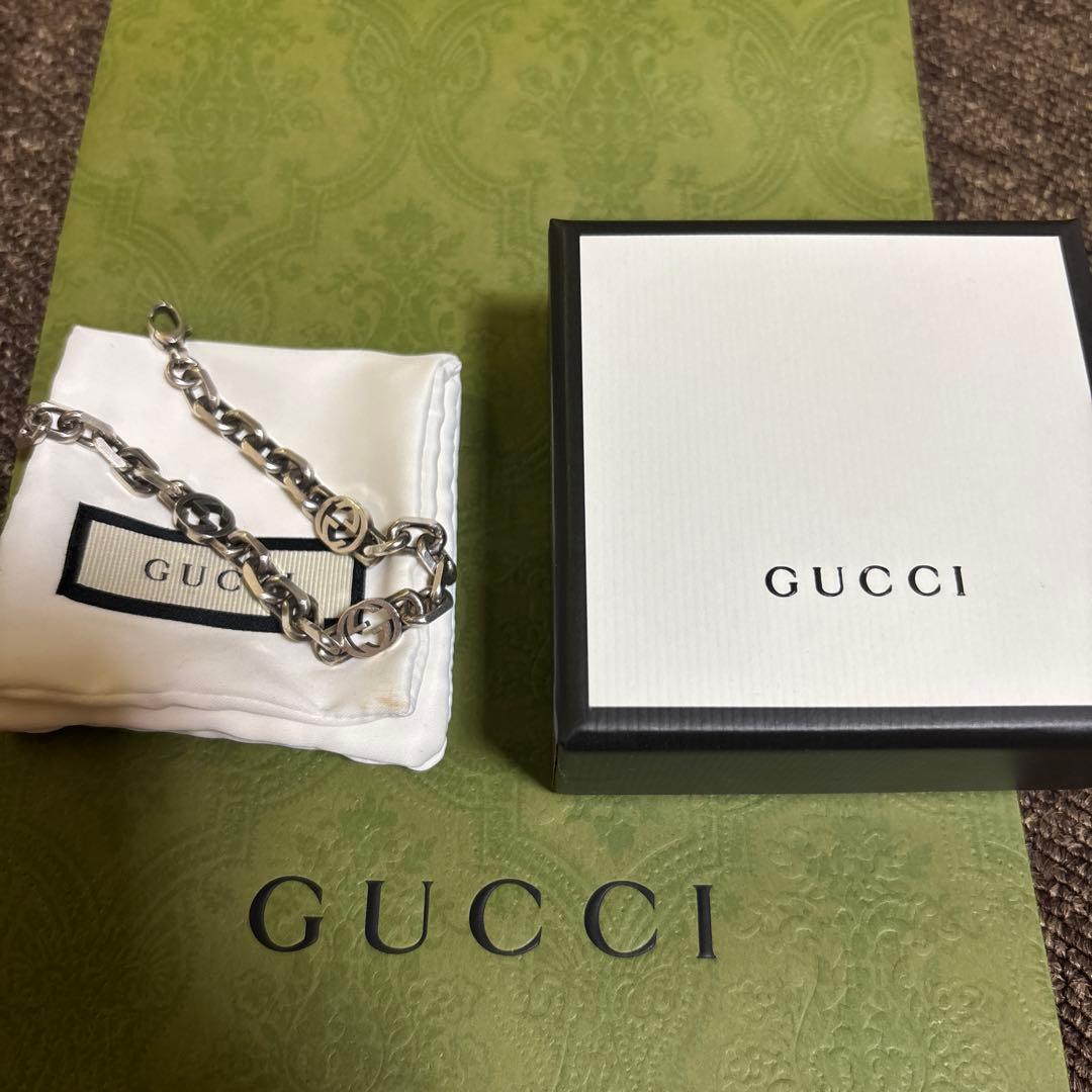 d*9様 GUCCI〔グッチ インターロッキング〕チェーン ブレスレット　18c グッチ インターロッキング〕18K チェーン ブレスレット ・18K