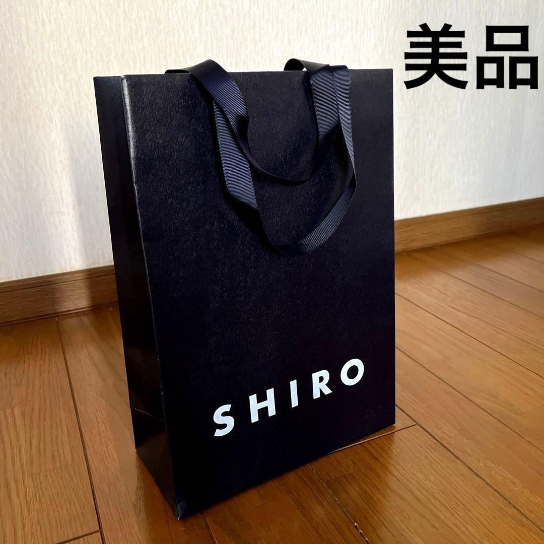 SHIRO シロ ショップ袋 ネイビー ショッパー デパコス - メルカリ
