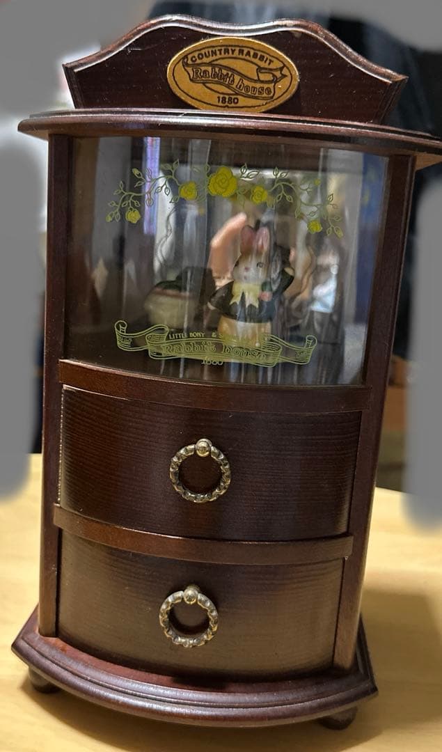 ラビットハウス オルゴール ジュエリーケースアンティーク昭和レトロ