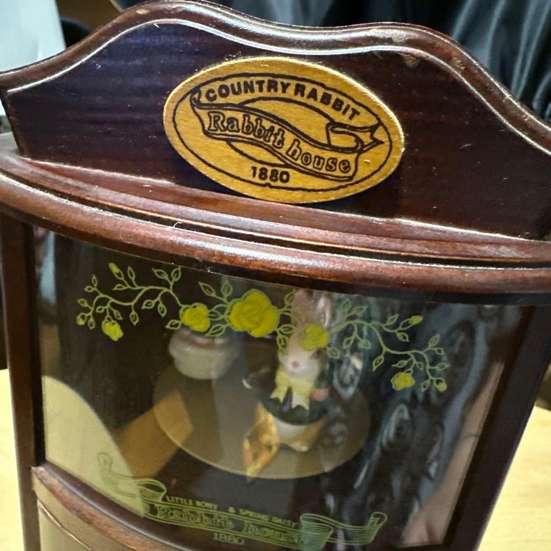 ラビットハウス オルゴール ジュエリーケースアンティーク昭和レトロ