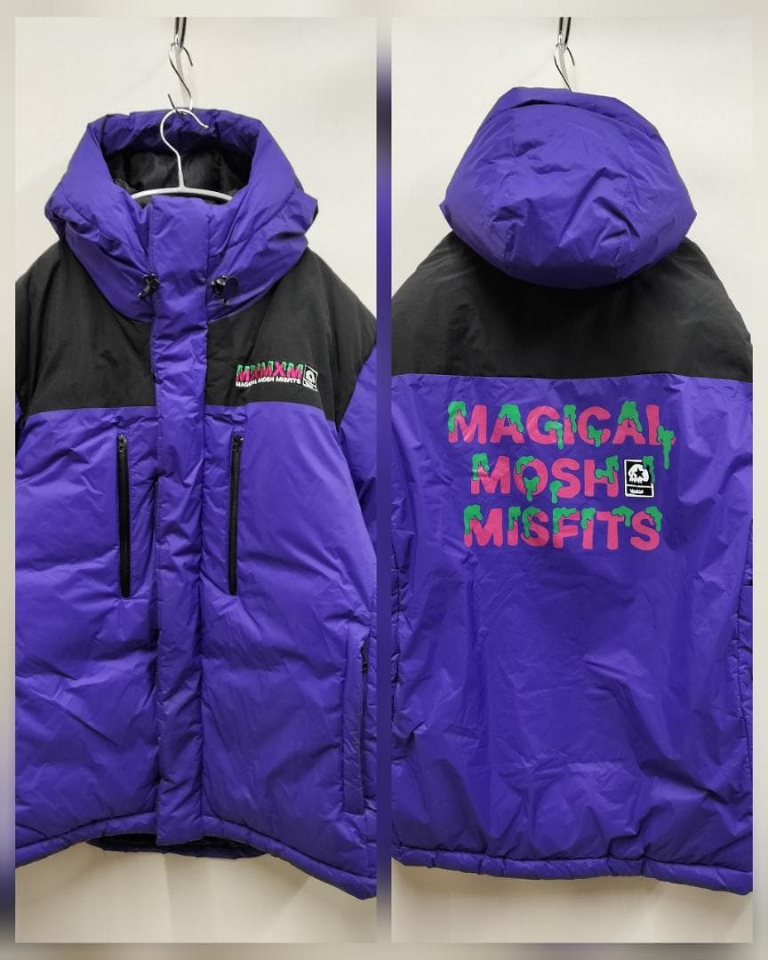 マモミ/フーディーパデッドジャケット/SIZE XL/ビッグシルエット/デカロゴ