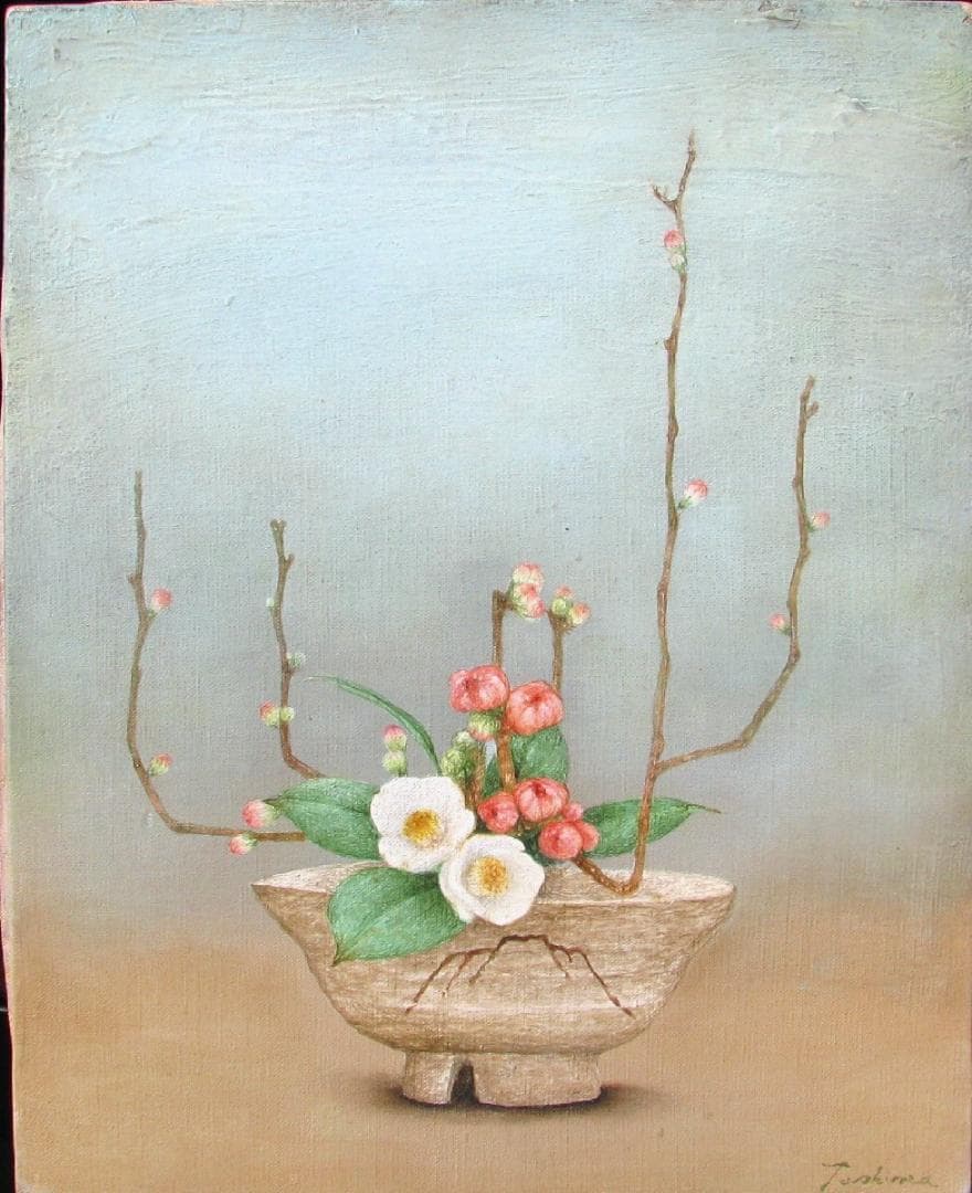 ☆処分☆リアリズムの精髄,戸嶋但「富士の春」3号油彩