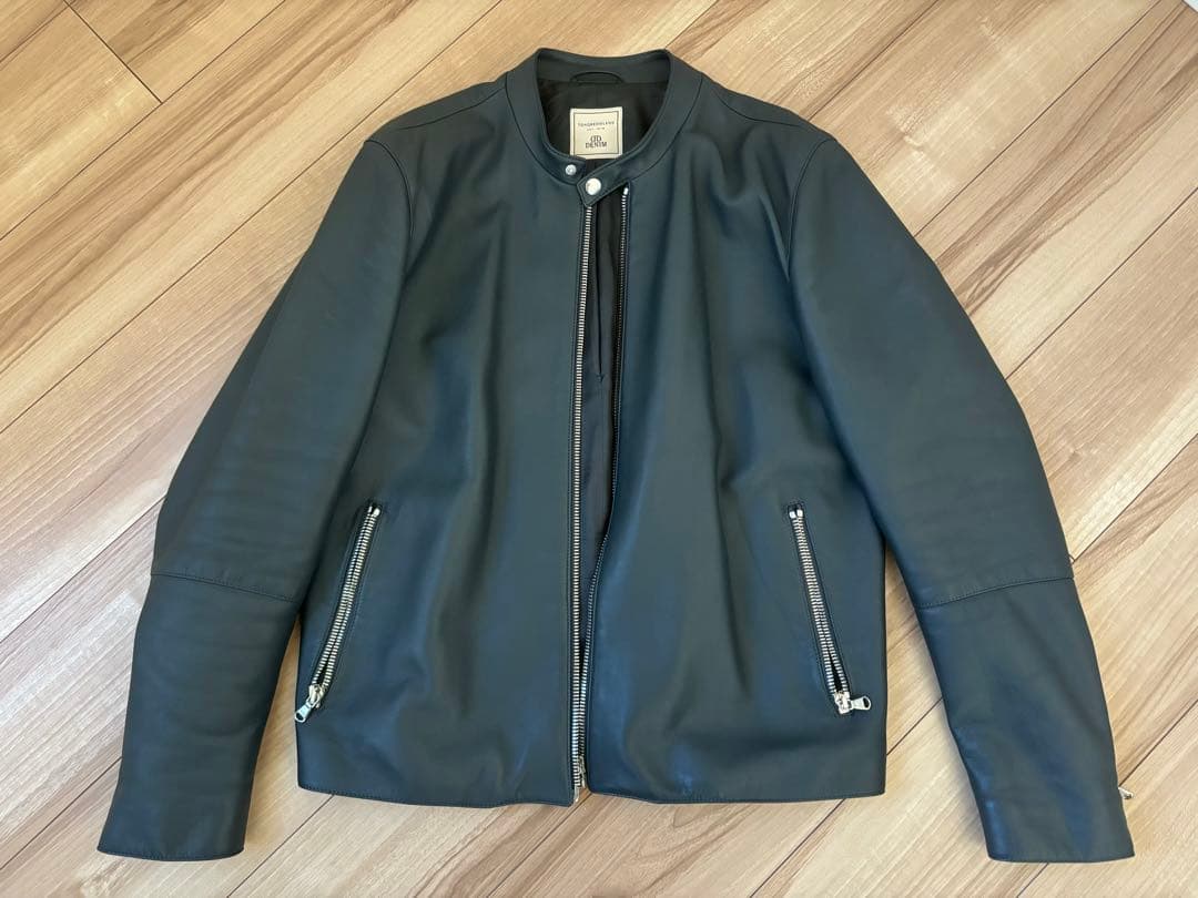 TOMORROWLAND レザーシングルライダース セール】 DENIM×TOMORROWLAND ラムレザー シングルライダース