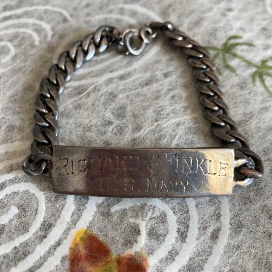 1940's US NAVY IDブレスレット スウィートハートヴィンテージ
