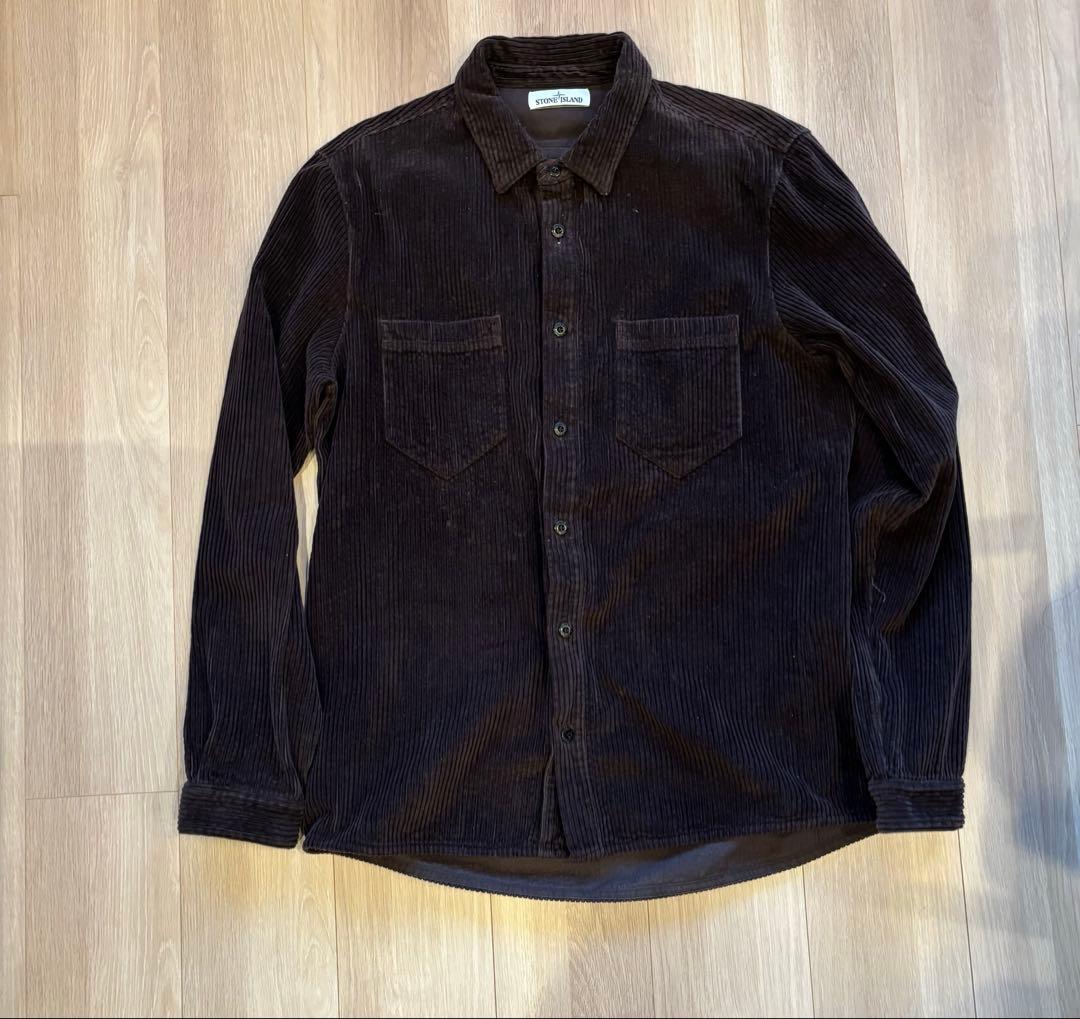 トップス STONE  Corduroy Logo Shirt