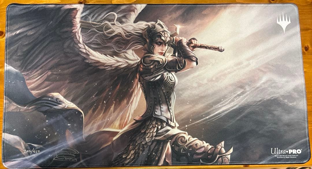 MTG 天使・トークン　プレイマット　サイン・シリアル入り