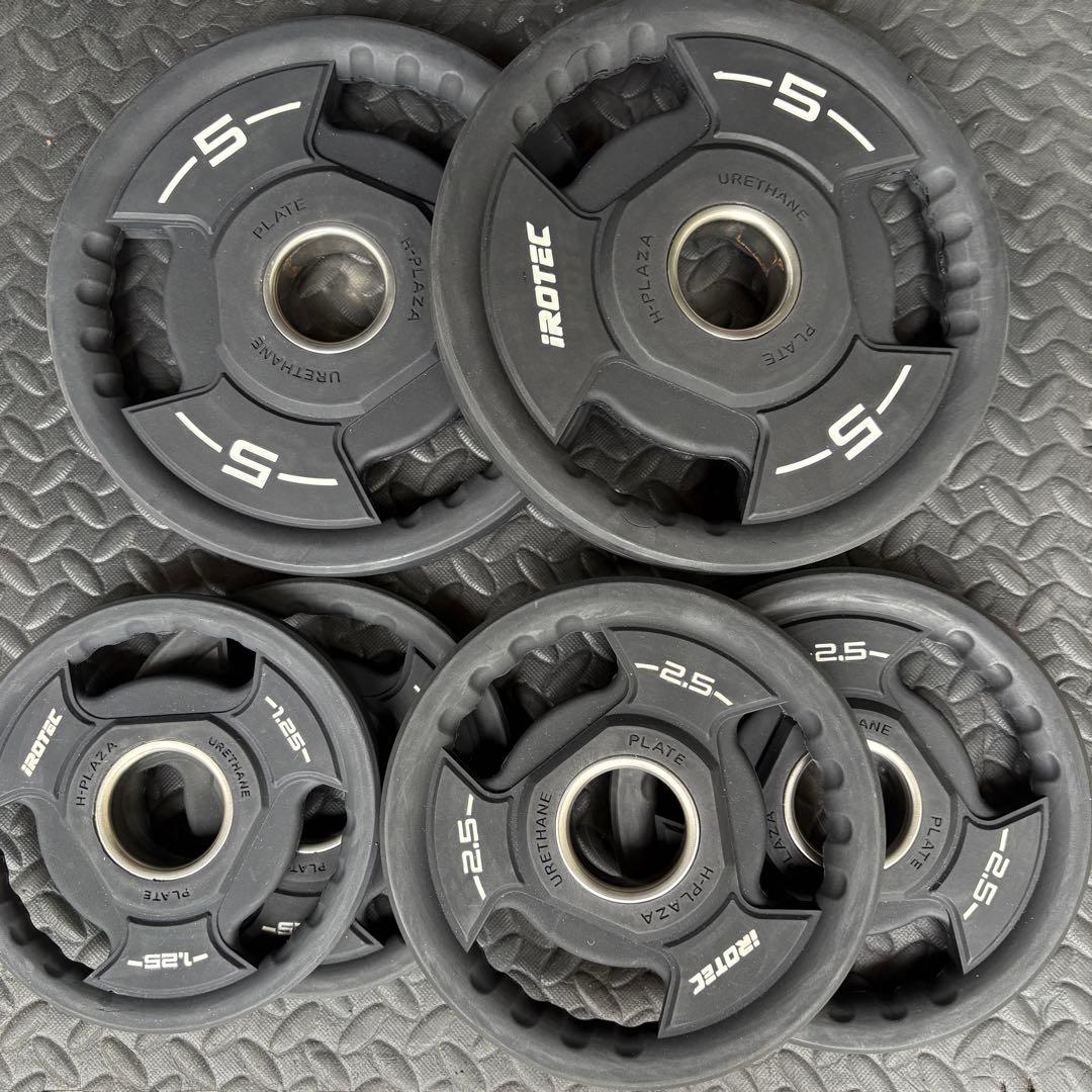 アイロテック PU オリンピックプレート5kg.1.25kg.2.5kg オリンピック プレート セット 115KG IROTECPRO アイロテックプロ PU