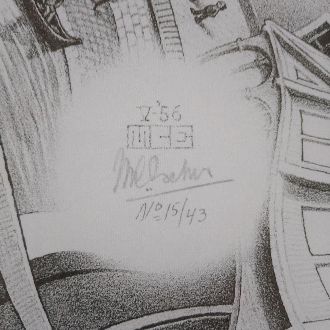 エッシャー Escher リトグラフ『版画のギャラリー』アクリル板画 1956