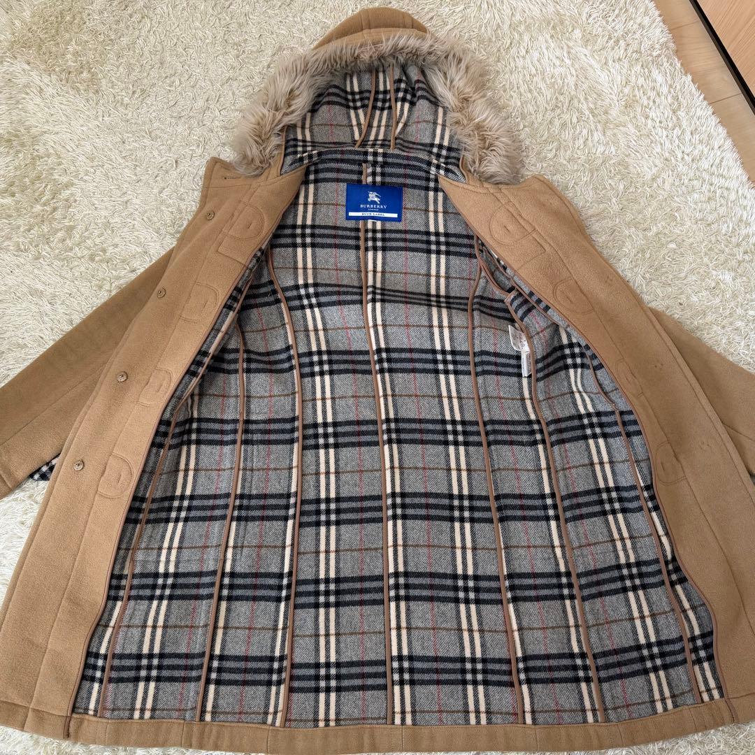 ☆美品☆バーバリー ダッフルコート ノバチェック ハニーベージュ 36 S