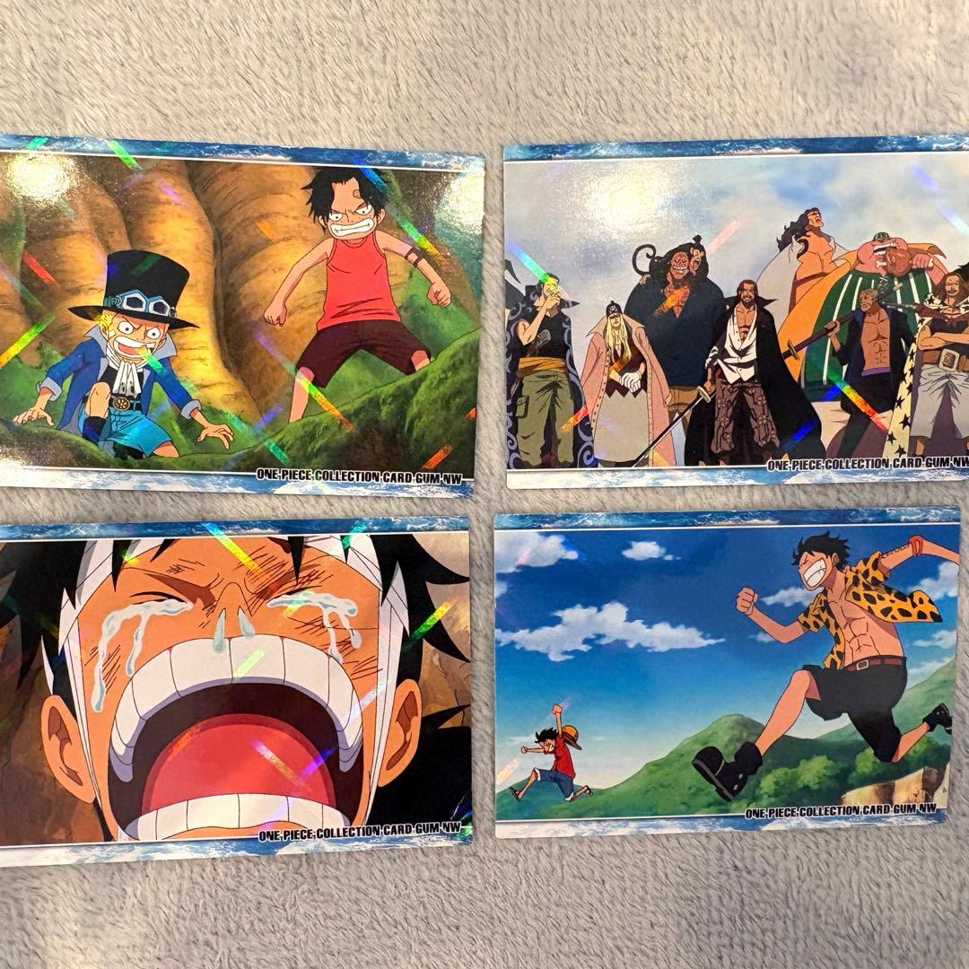 ワンピース コレクションカード ガム レア 絶版 4枚セット - メルカリ