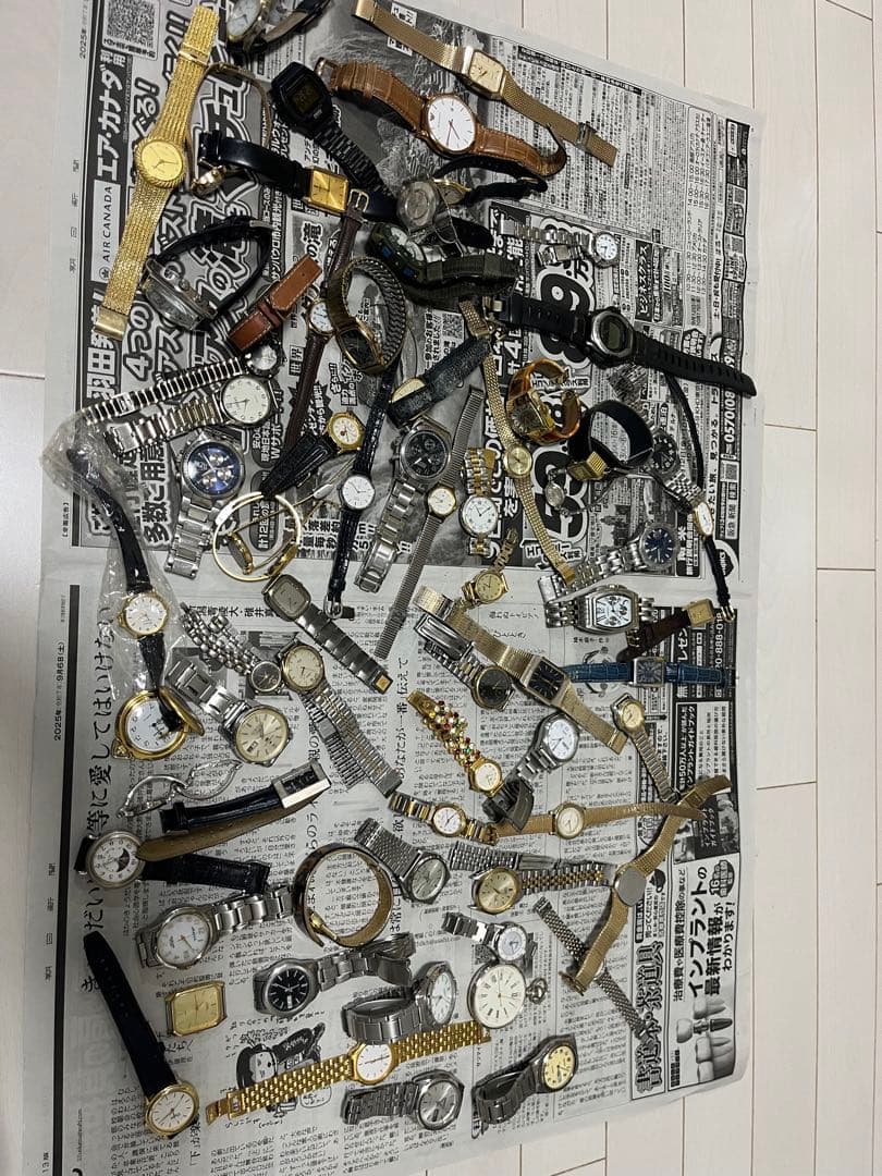 ジャンク時計まとめ売り！６０点以上！