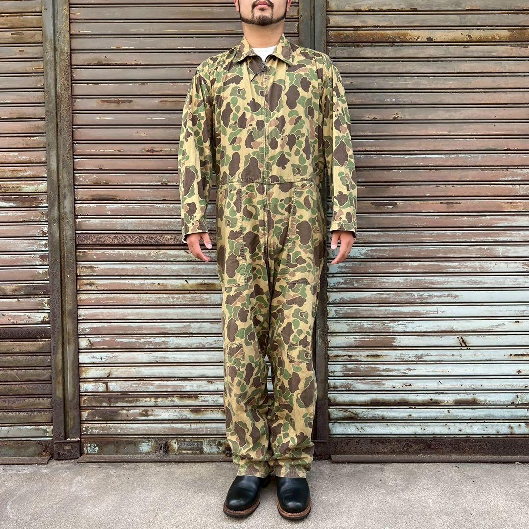 60s USA製 SEARS ダックハンターカモ オールインワン ハンティング