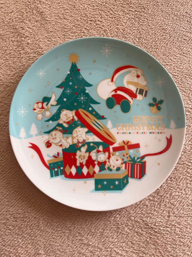 【藤子・F・不二雄ミュージアム限定】ドラえもん クリスマス限定皿/未使用2015