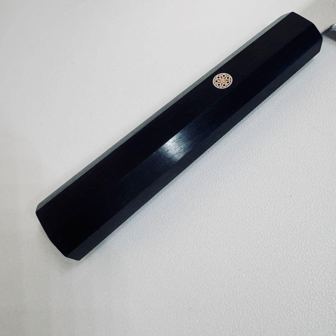 270mm 切付柳刃包丁 鏡面 黒檀八角柄 刺身包丁 全鋼 和包丁【鞘付き