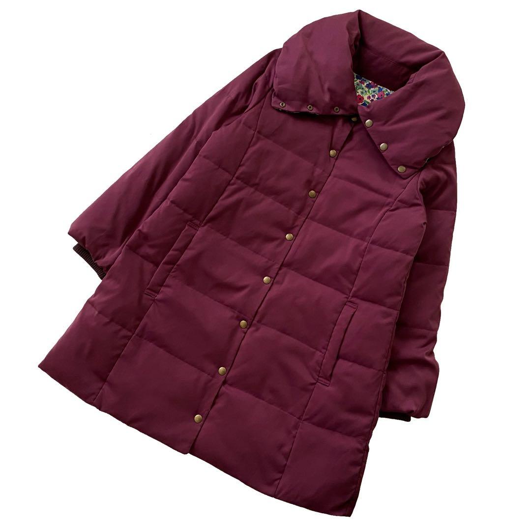 Jocomomola ホコモモラ 花柄 リバーシブル ダウンコート 42