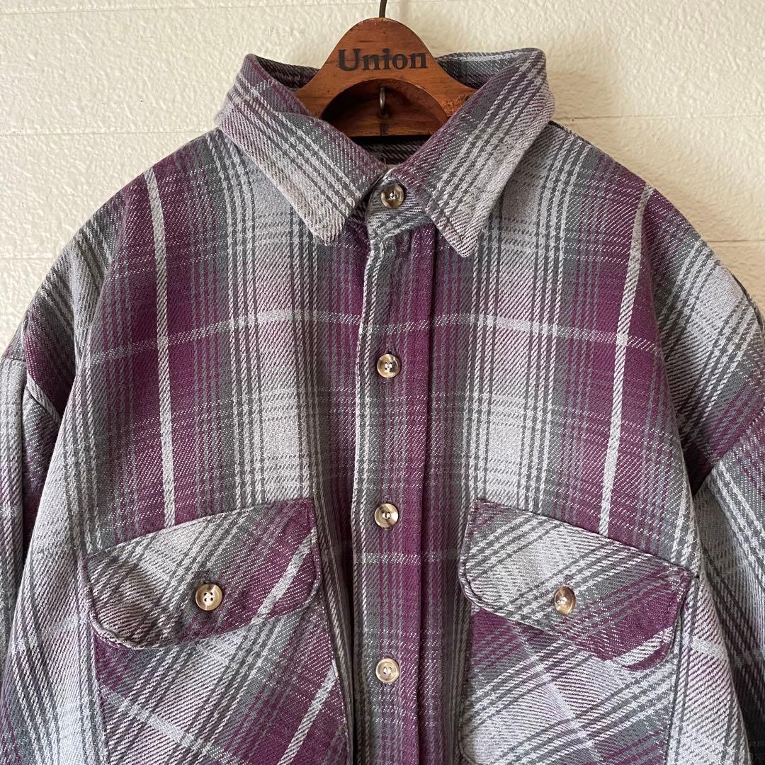 90s FIVE BROTHER フランネルシャツ XL