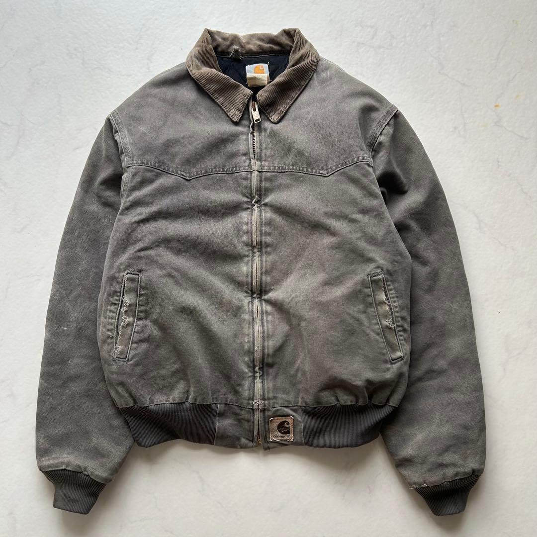 雰囲気系】希少色 カーハート サンタフェ ジャケット J14CMT XL ボロ