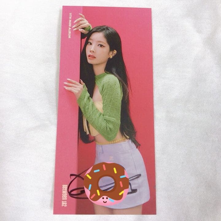 TWICE ダヒョン BETWEEN 1&2 直筆サイン ブックマーク