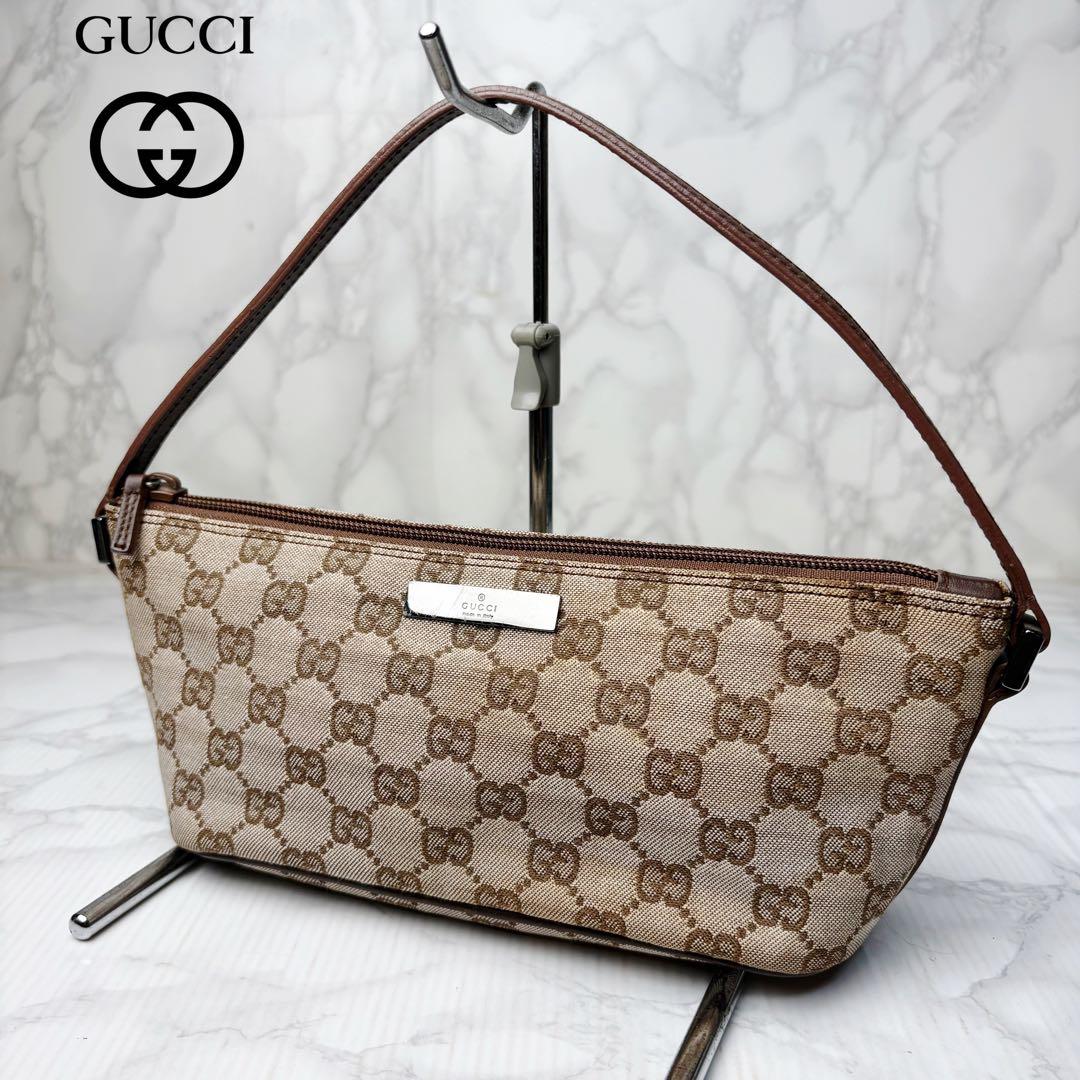 021 GUCCI アクセサリーポーチ ポーチ GGキャンバス xn4