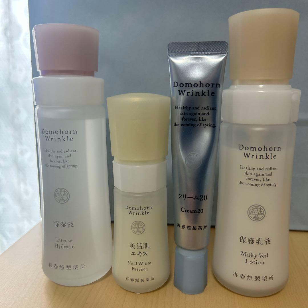 ドモホルンリンクル基本4点セット☆５回分使用済み　美白マスク3枚入り付き　専用