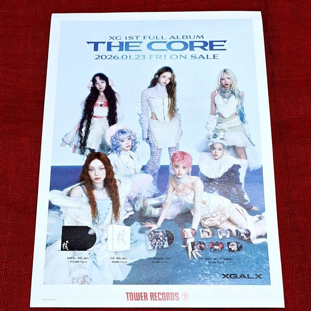 XG ココナ アルバム「THE CORE」核 タワレコ特典フライヤー 限定