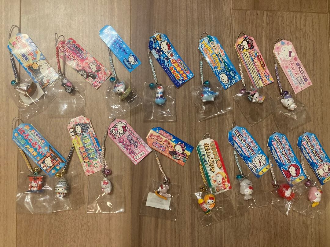 ハローキティ 根付ストラップ　ファスナーマスコッ15個セット bigstar_24-683446-53